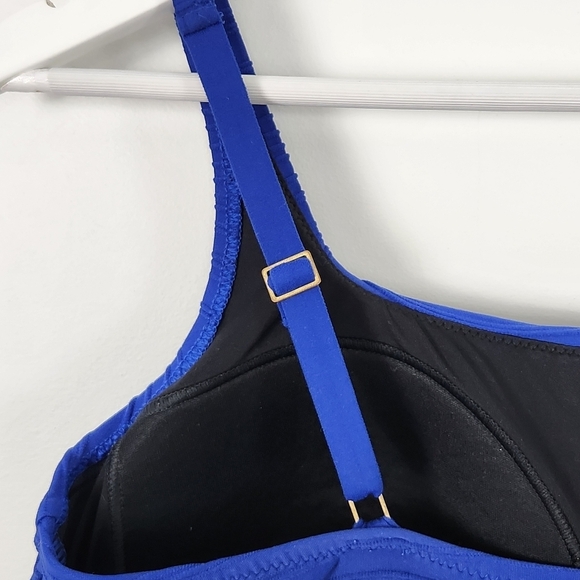 Lands' End V3403 One-Piece Navy Blue Padded Swimsuit Size 10 - Picture 5 of 11